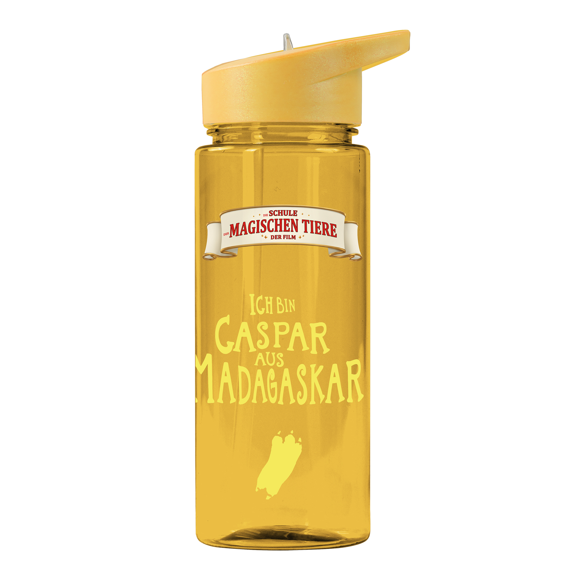 Trinkflasche 500 ml rPET| Gelb, Caspar
