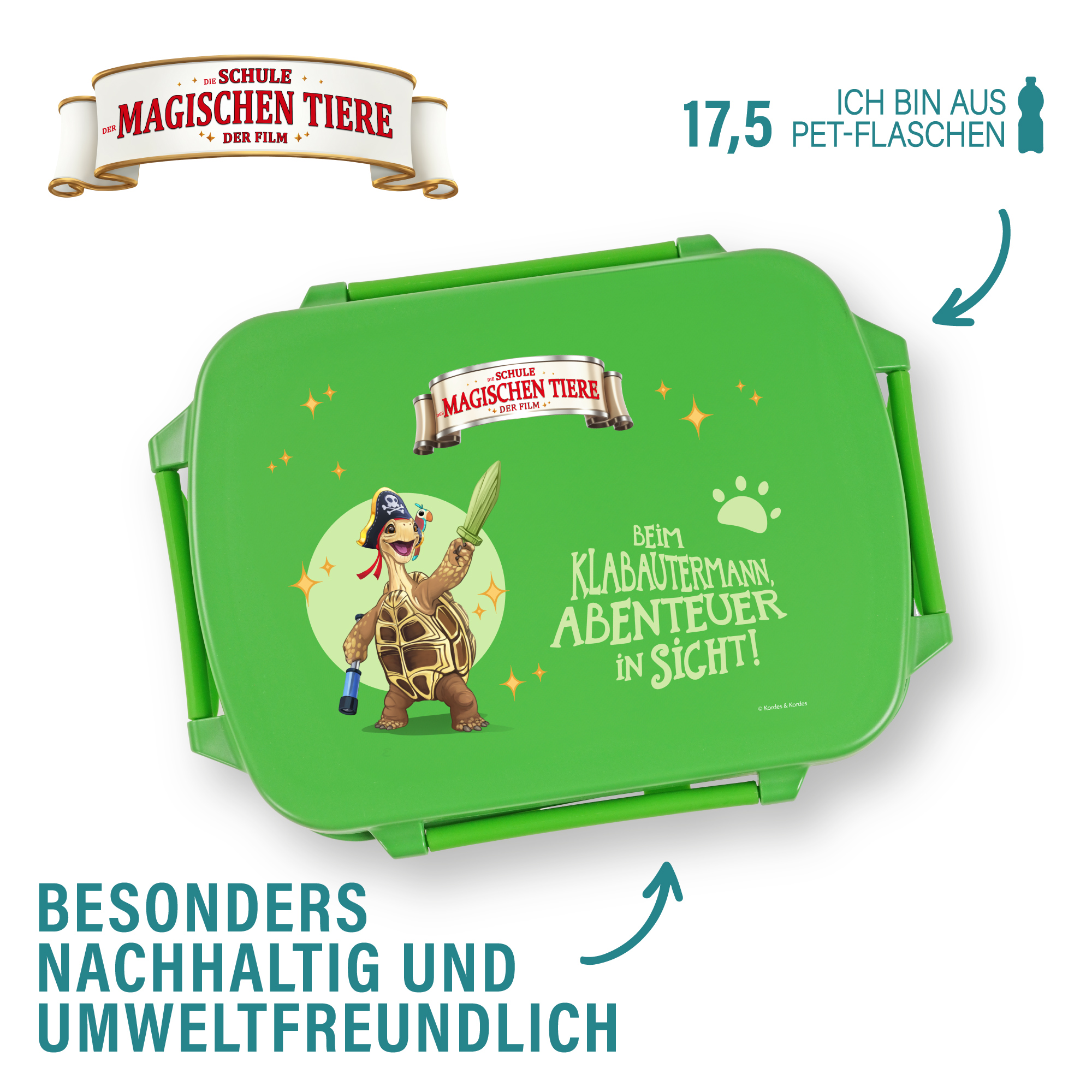 Snackbox, Henrietta, aus rPET - grün | AWAVE®