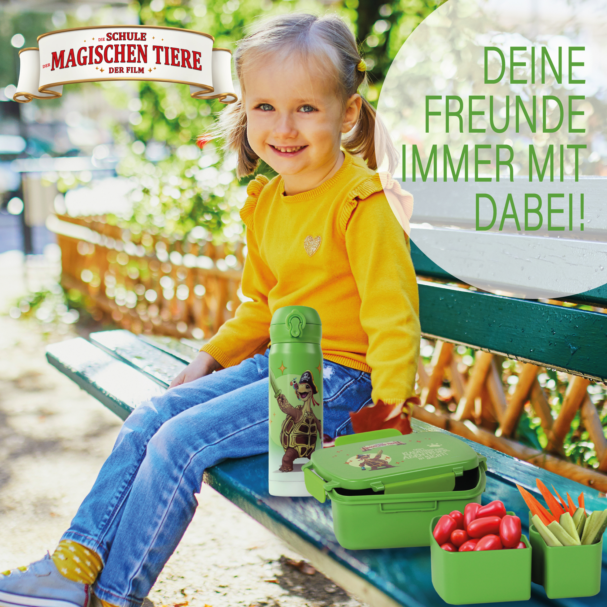 Snackbox, Henrietta, aus rPET - grün | AWAVE®