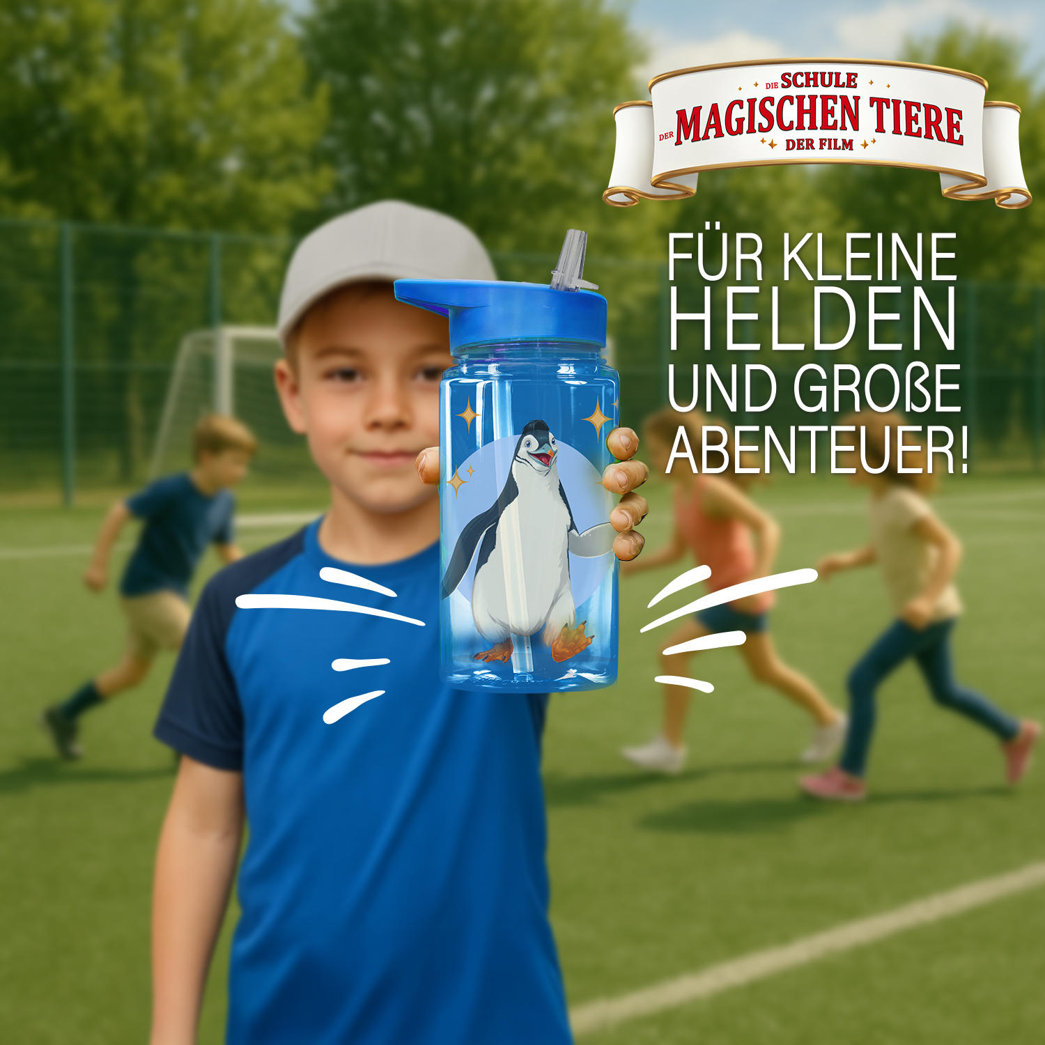 Trinkflasche 400 ml rPET | Blau, Juri