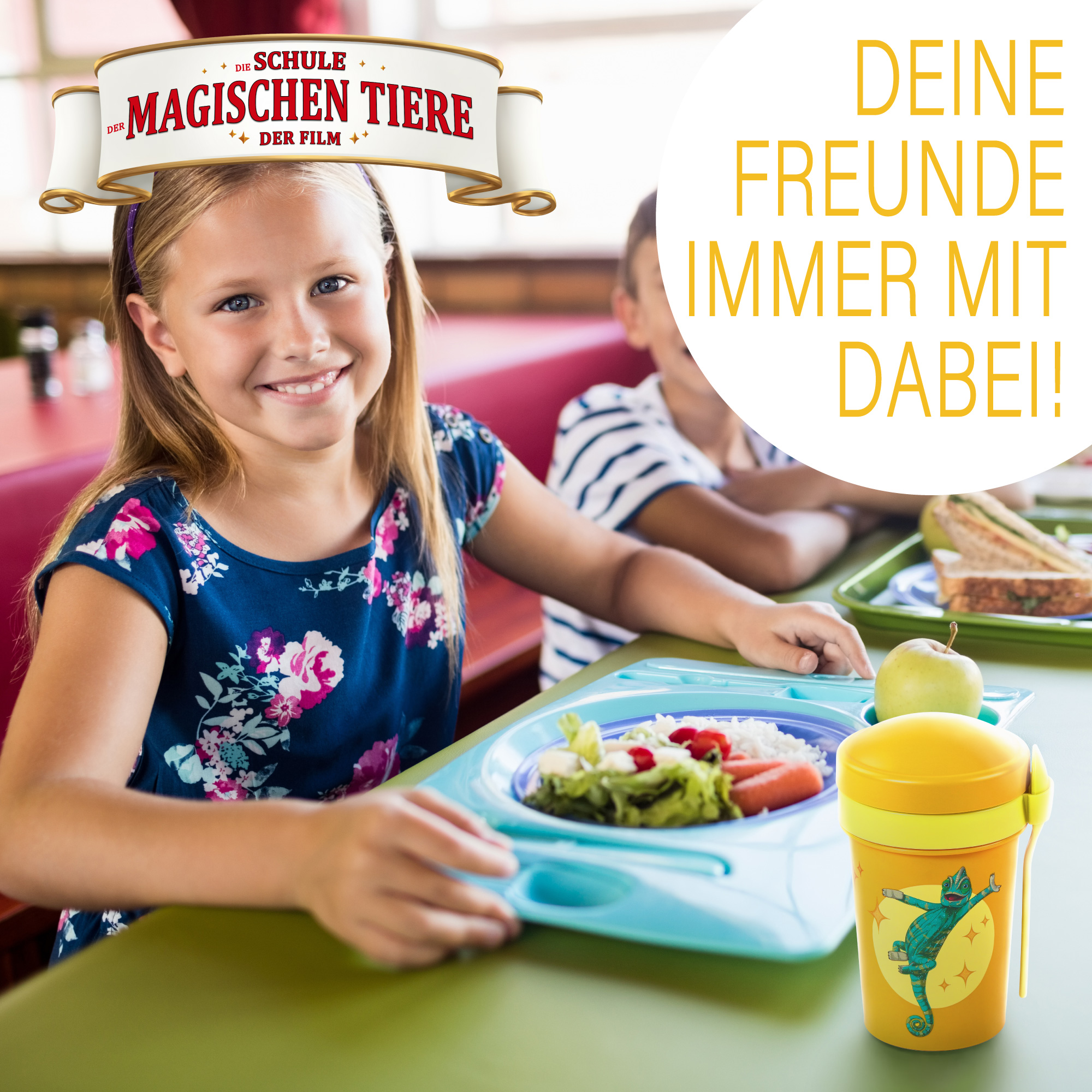 Müslibecher To Go, Caspar, 540 ml, rPET - Gelb | AWAVE®