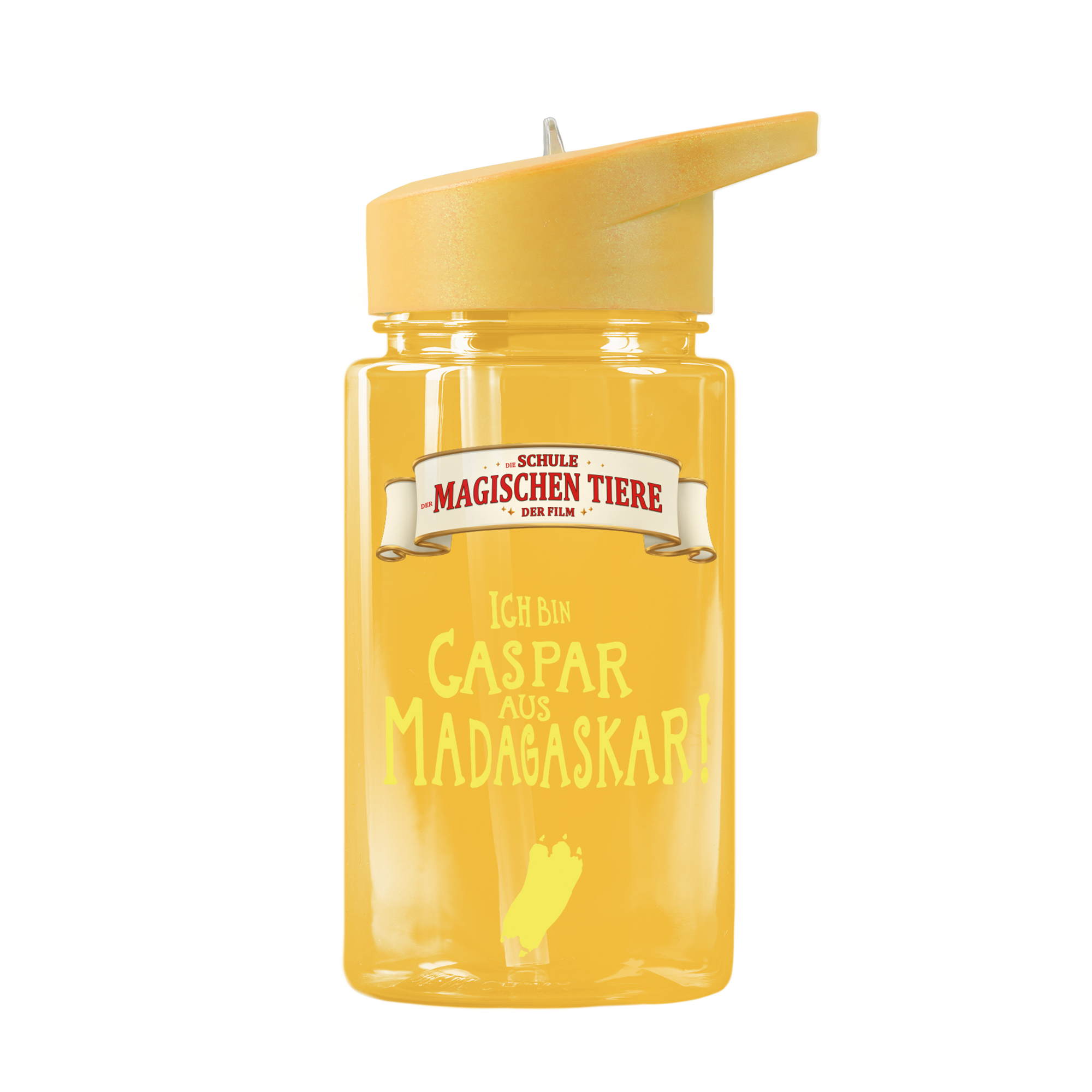 Trinkflasche 400 ml rPET | Gelb, Caspar