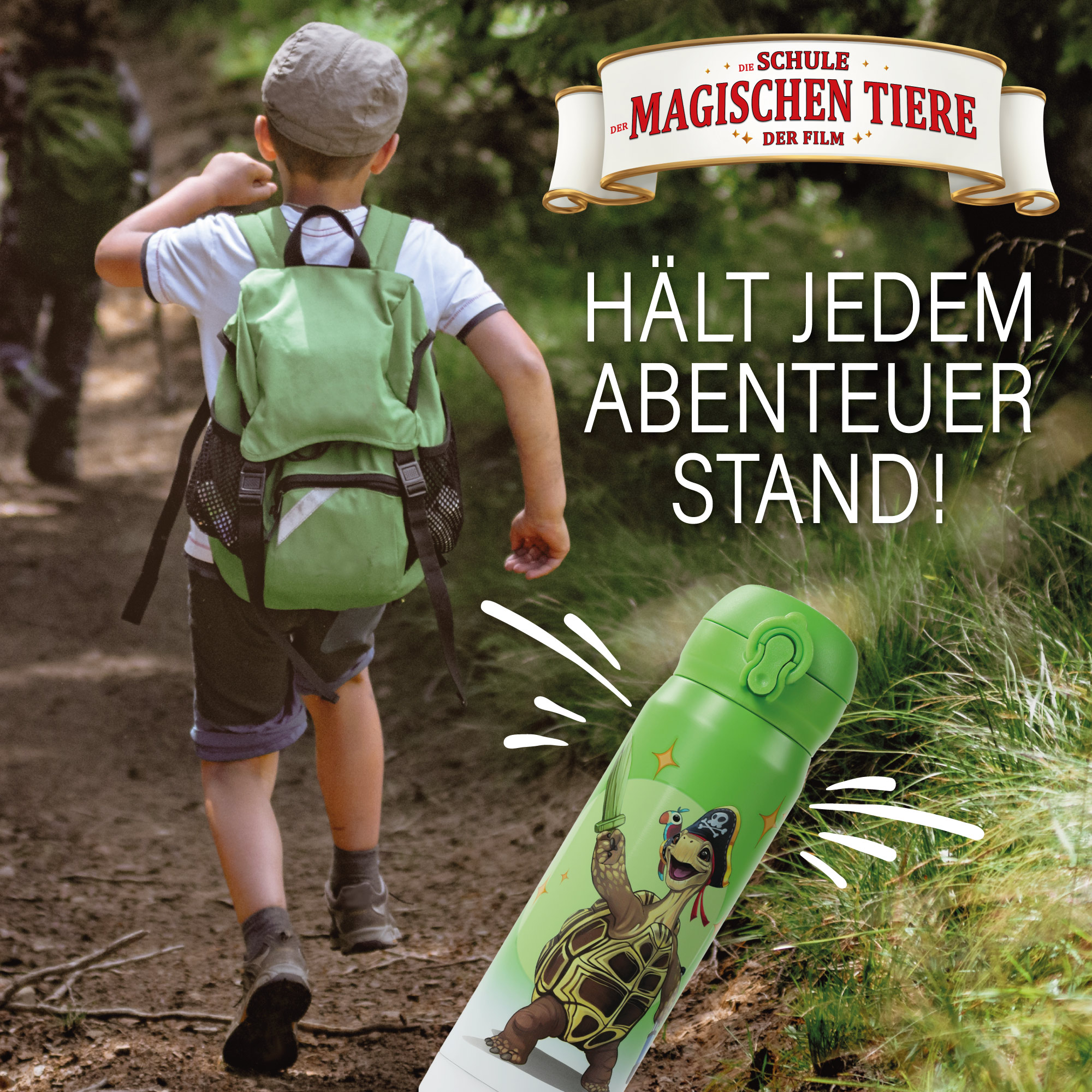 Trinkflasche, Henrietta, 380 ml, Edelstahl - grün | AWAVE®