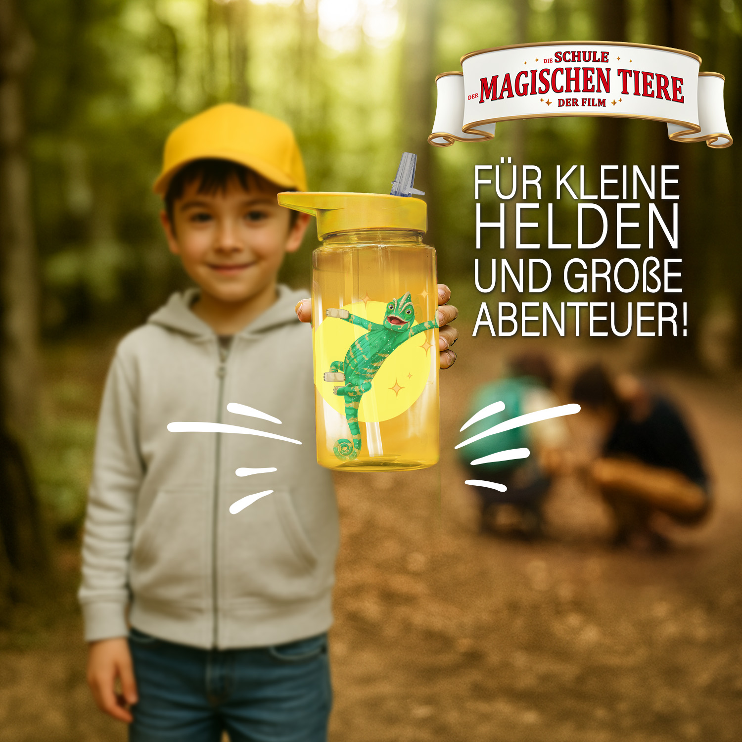 Trinkflasche 400 ml rPET | Gelb, Caspar