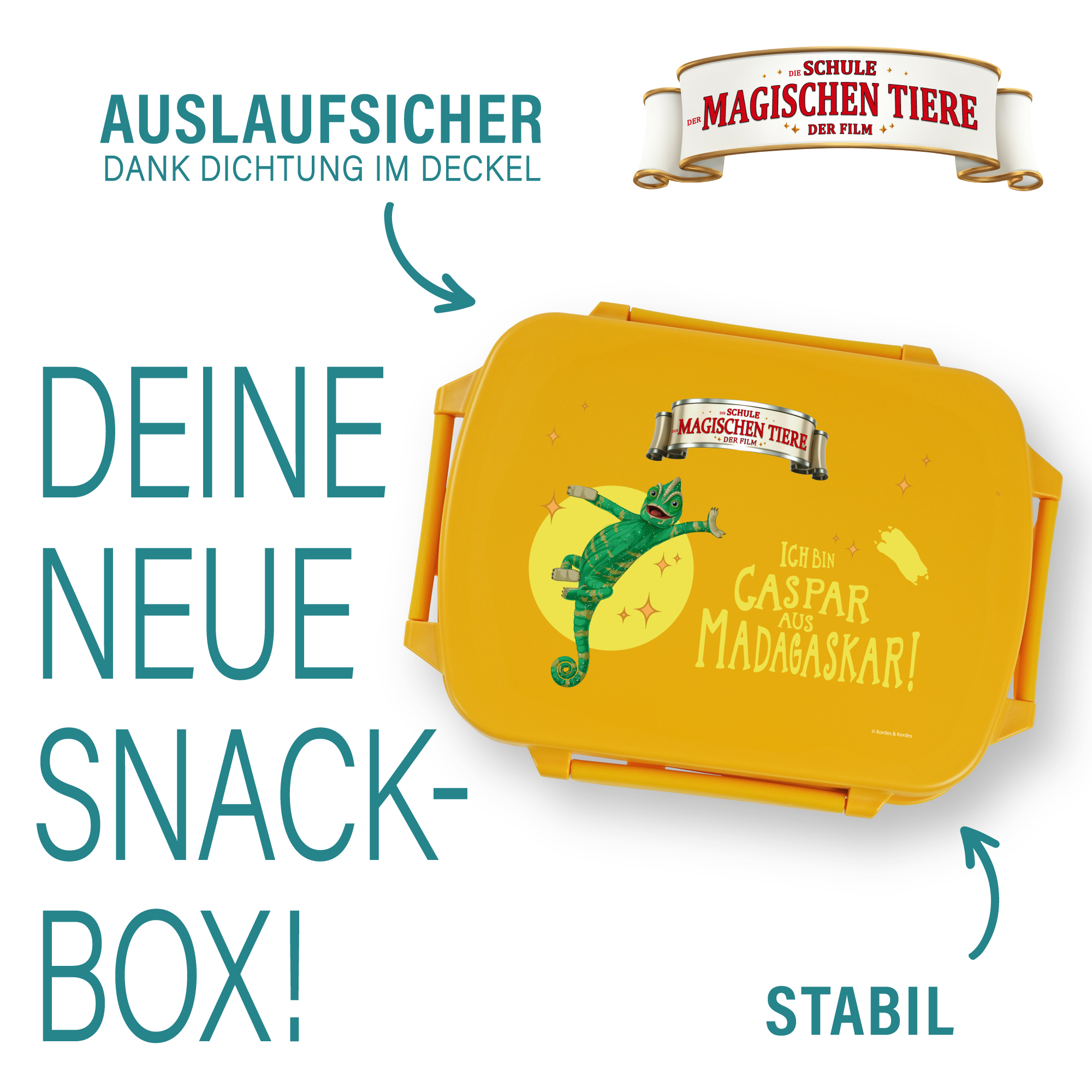 Snackbox, Caspar, aus rPET - gelb | AWAVE®
