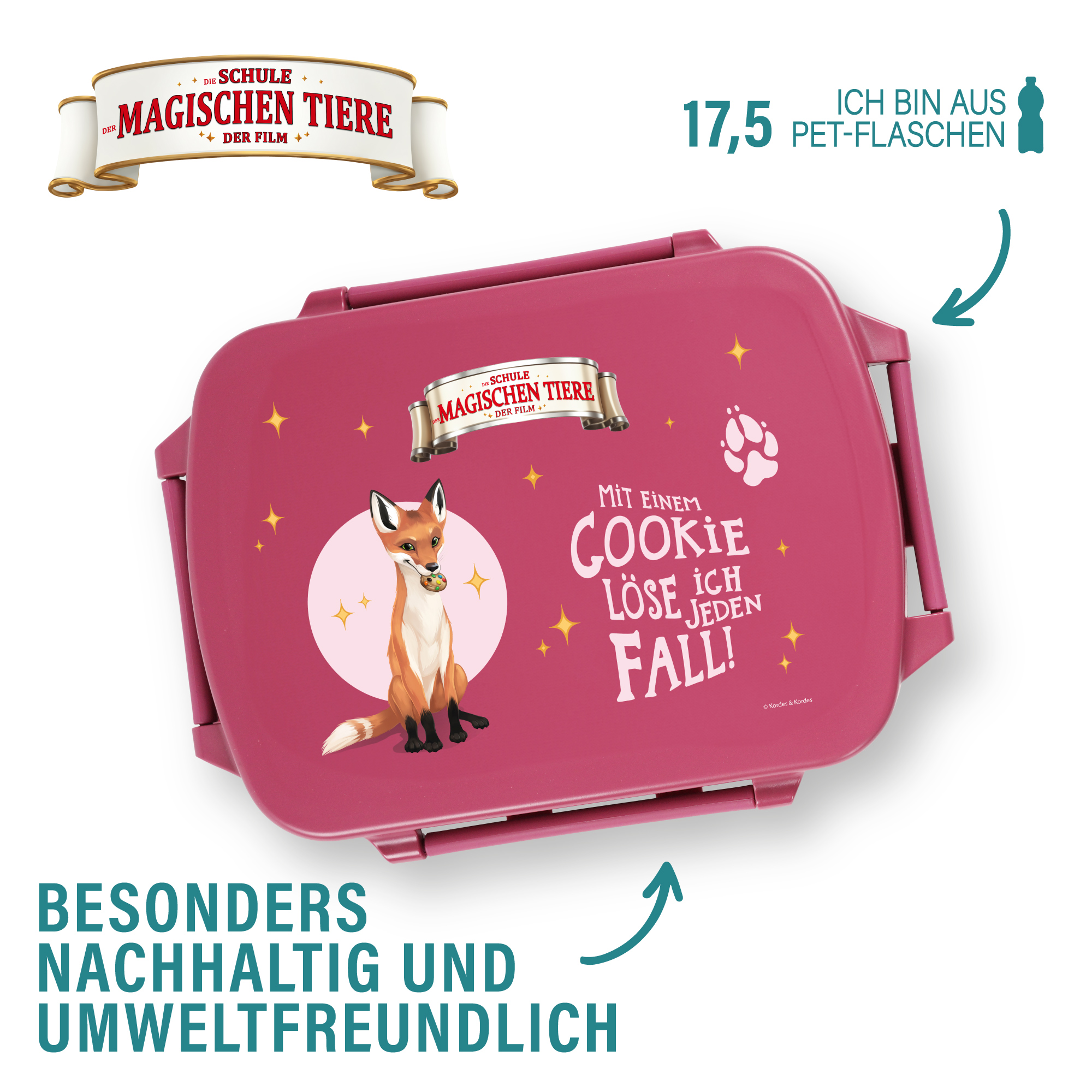 Snackbox, Rabbat, aus rPET - beerenrot| AWAVE®