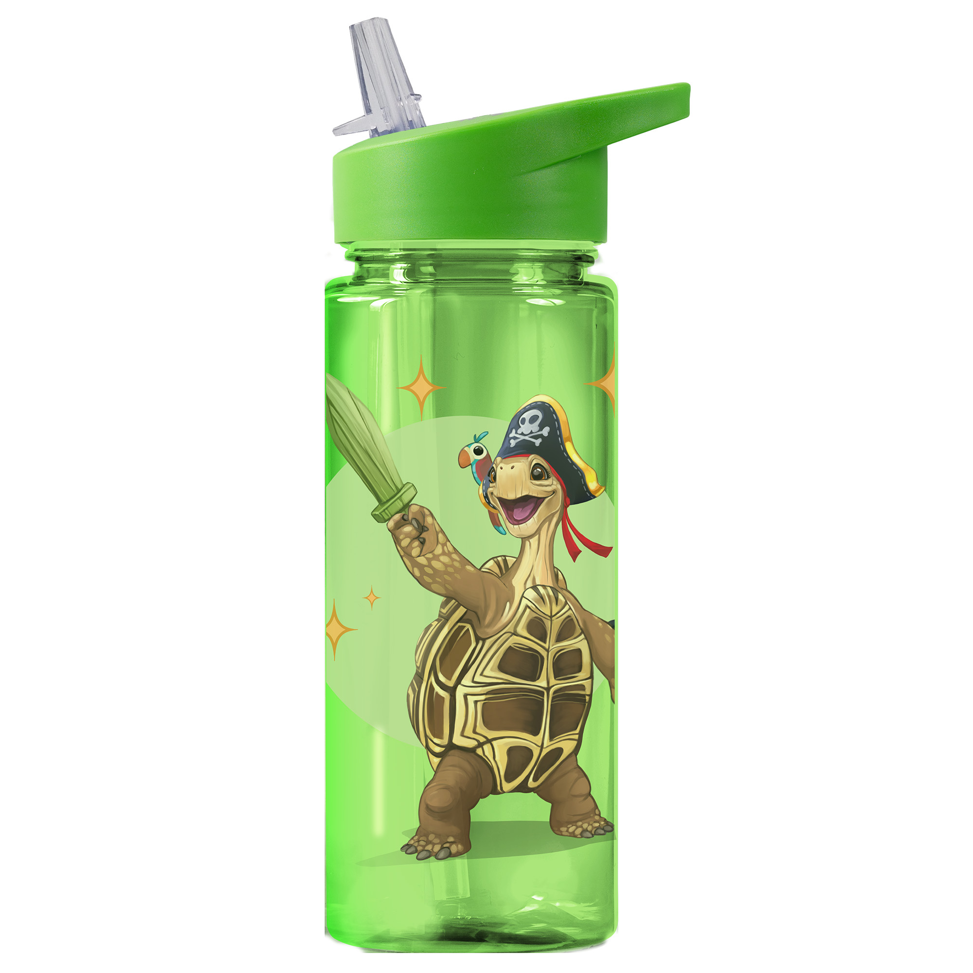 Tiere Trinkflasche 500 ml rPET | Grün, Henrietta