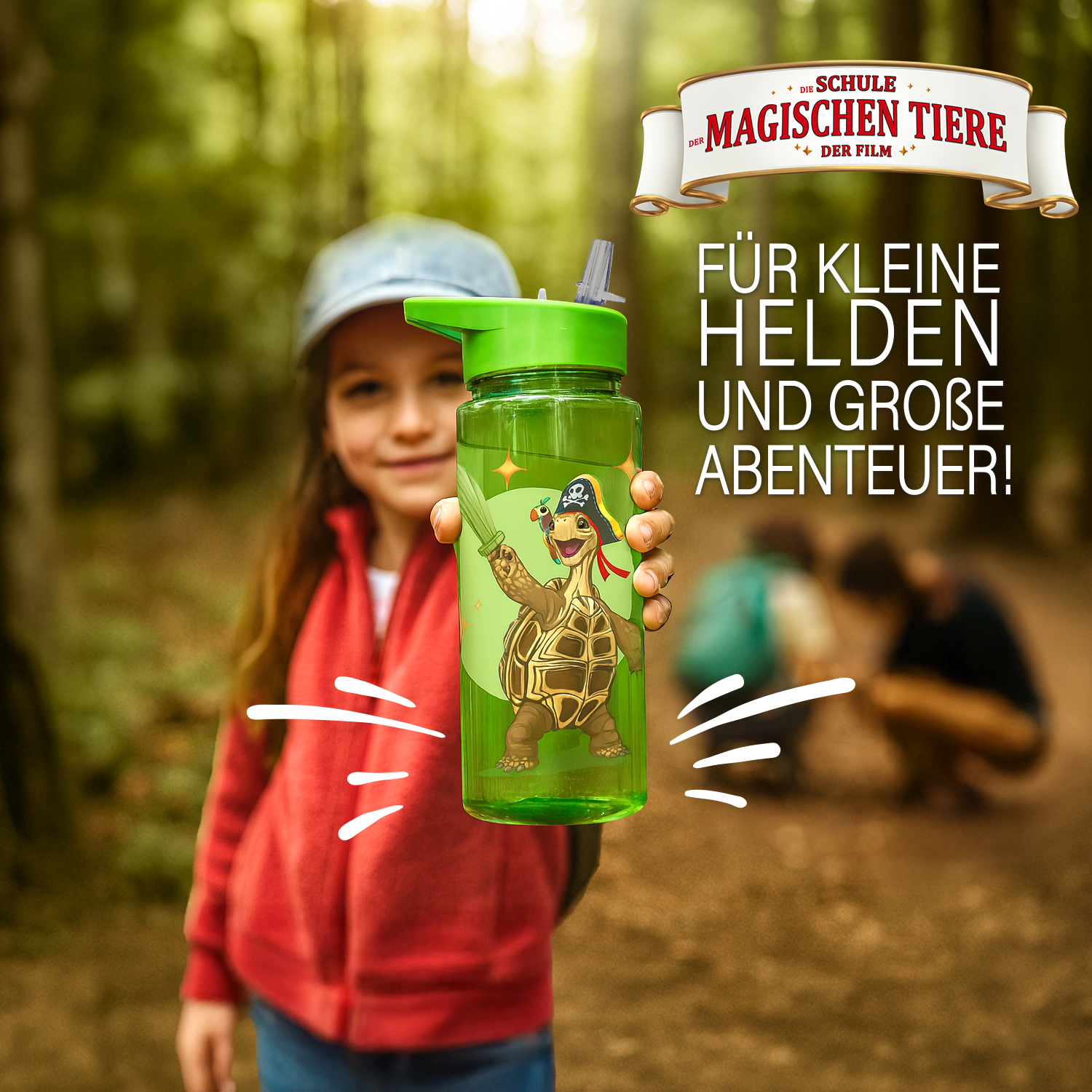 Tiere Trinkflasche 500 ml rPET | Grün, Henrietta