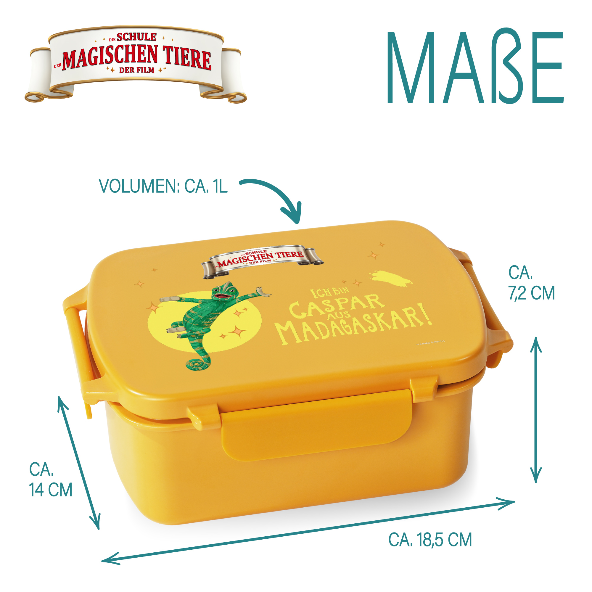 Snackbox, Caspar, aus rPET - gelb | AWAVE®