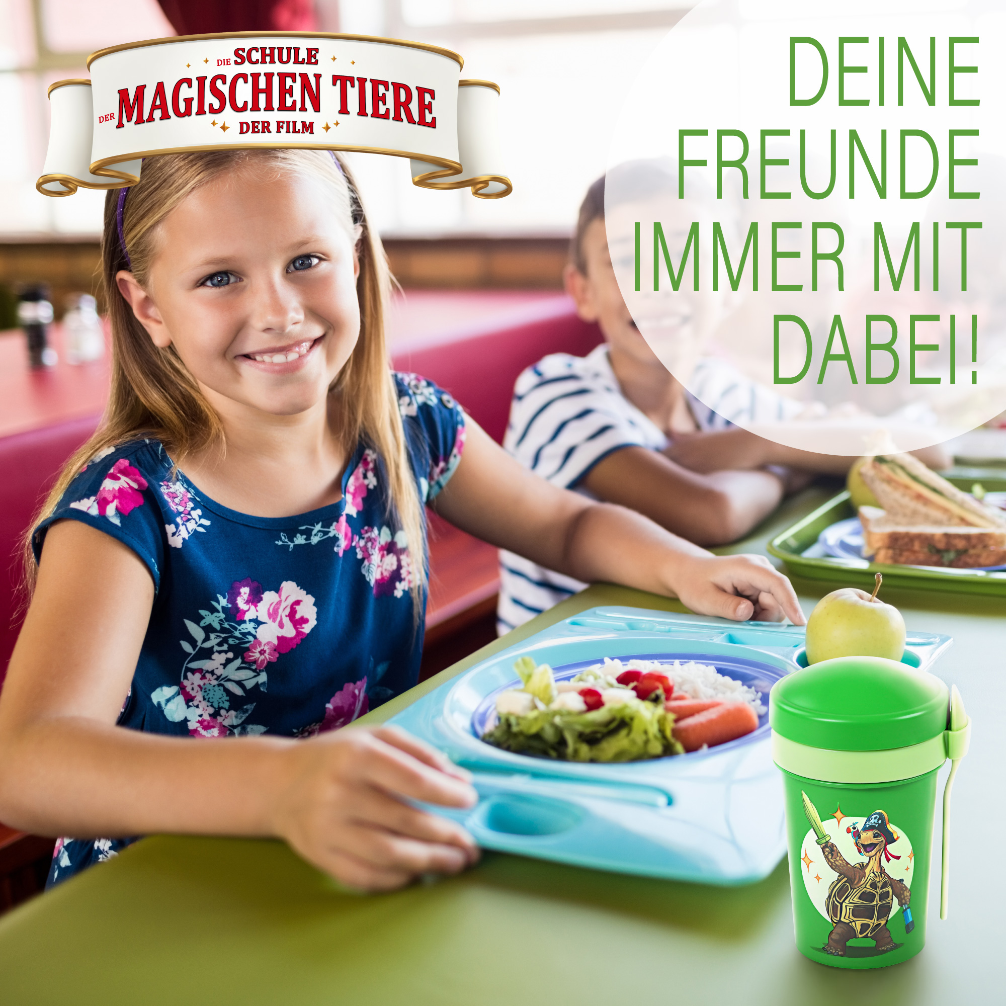 Müslibecher To Go, Henrietta, 540 ml, rPET - Grün | AWAVE®