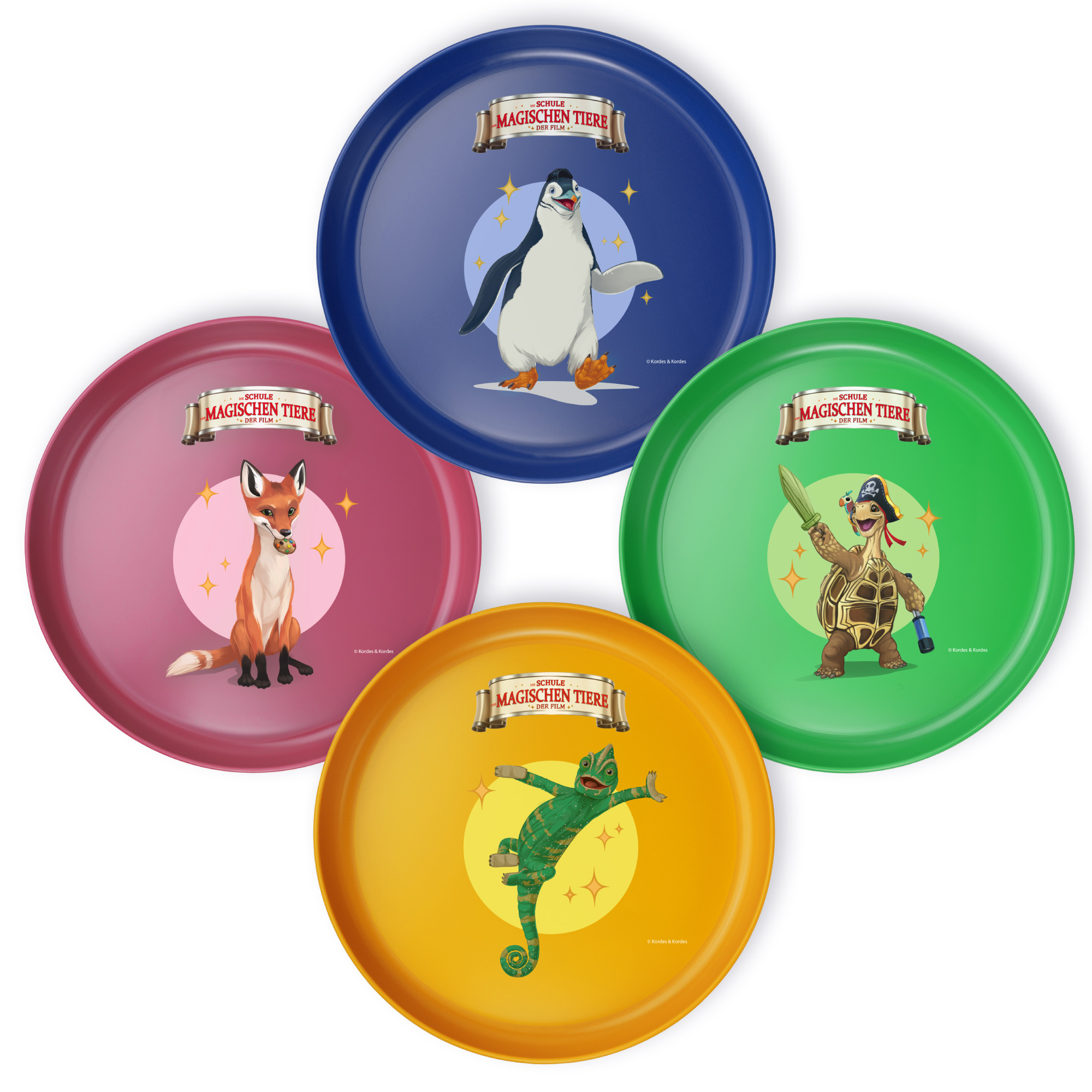 Kindergeschirr Teller Set, 4-tlg. 18,5 cm, rPET | AWAVE®
