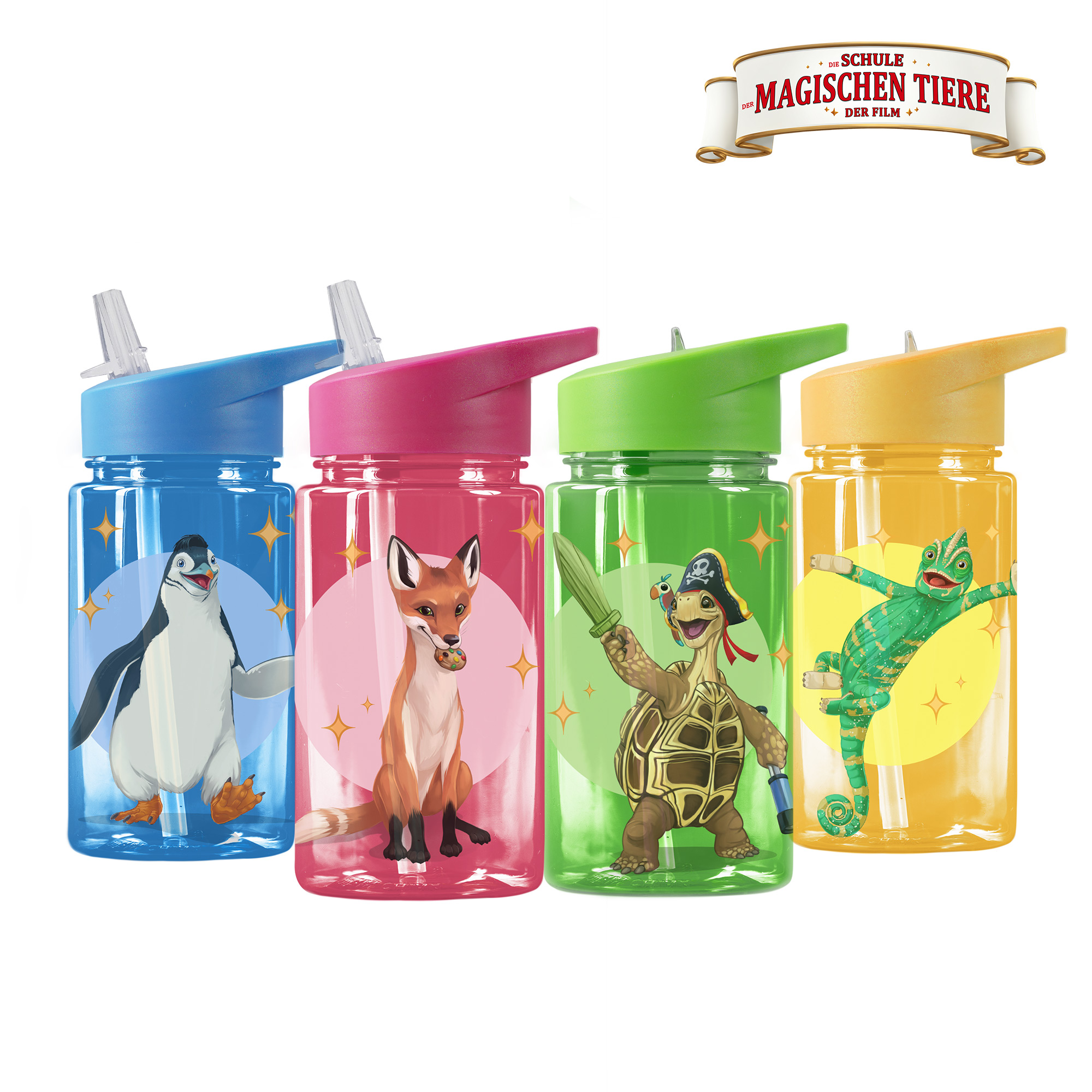 Trinkflasche 400 ml rPET | Gelb, Caspar