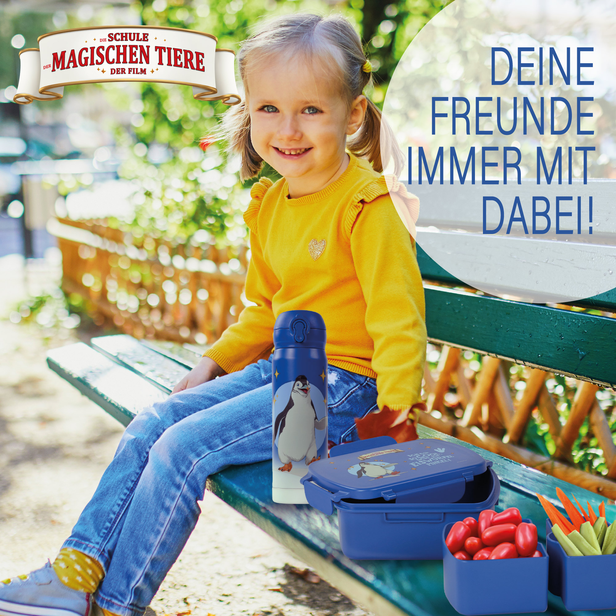 Snackbox, Juri, aus rPET - blau | AWAVE®
