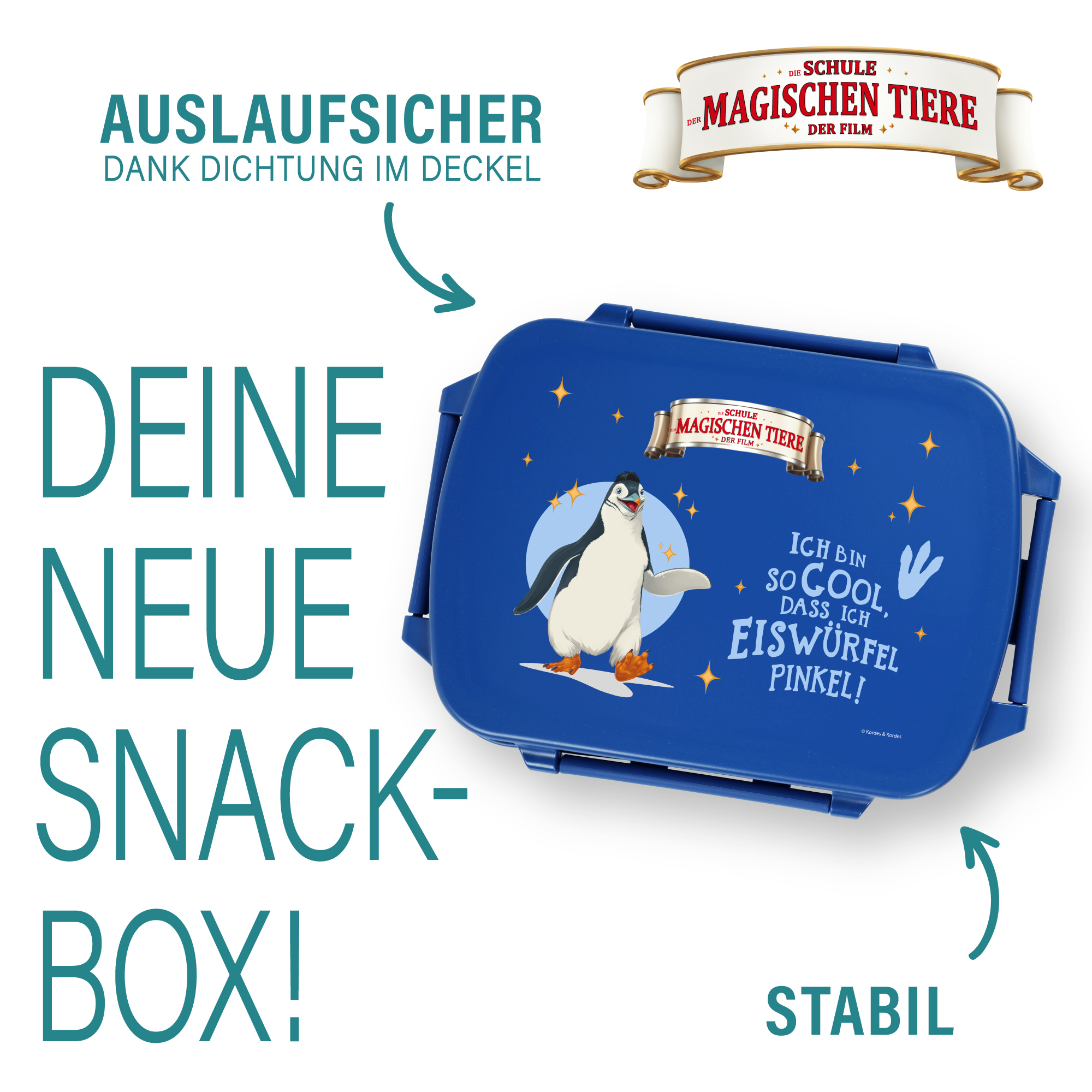 Snackbox, Juri, aus rPET - blau | AWAVE®