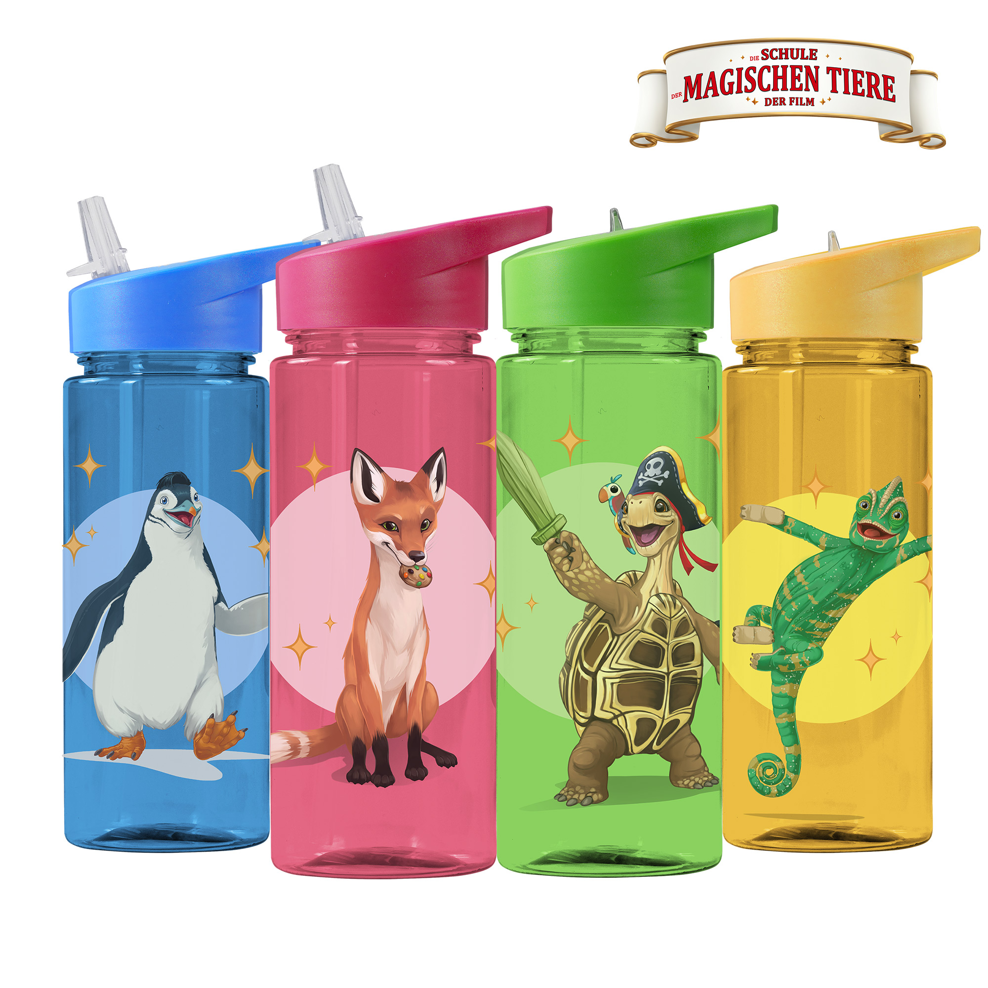 Tiere Trinkflasche 500 ml rPET | Grün, Henrietta