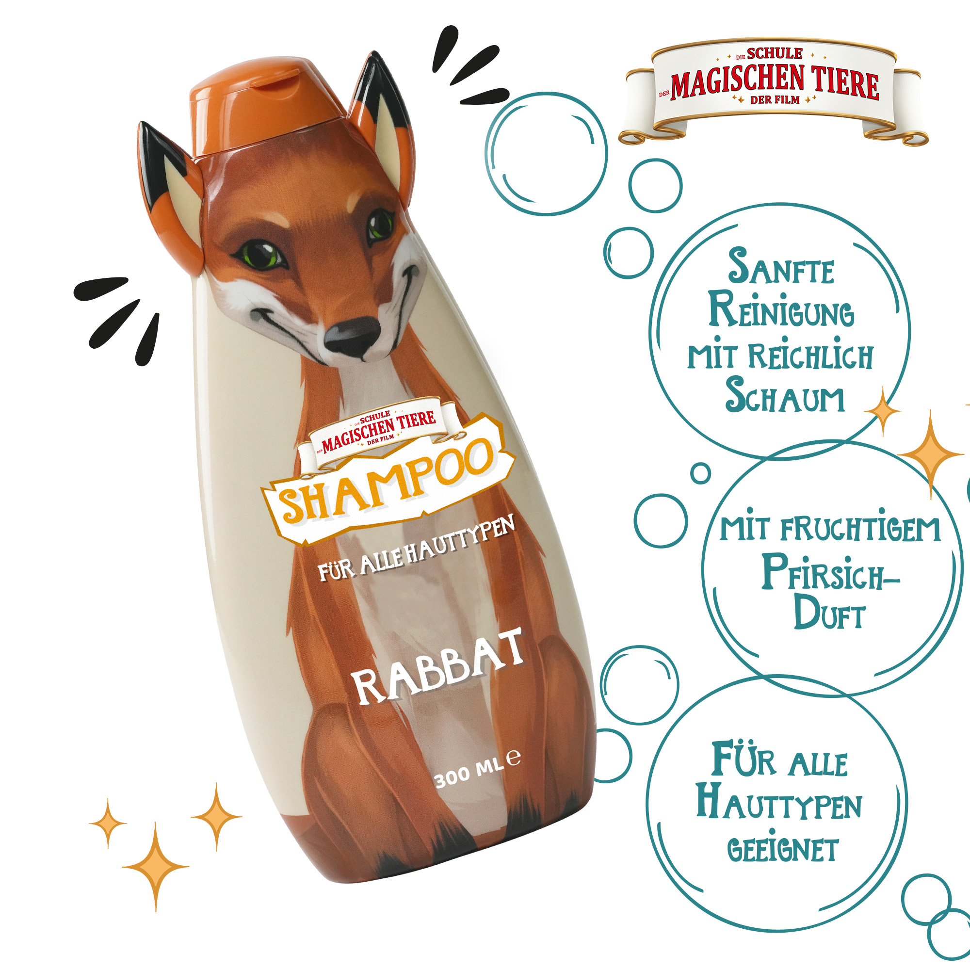 Shampoo 300 ml | Pfirsich-Duft, Rabbat
