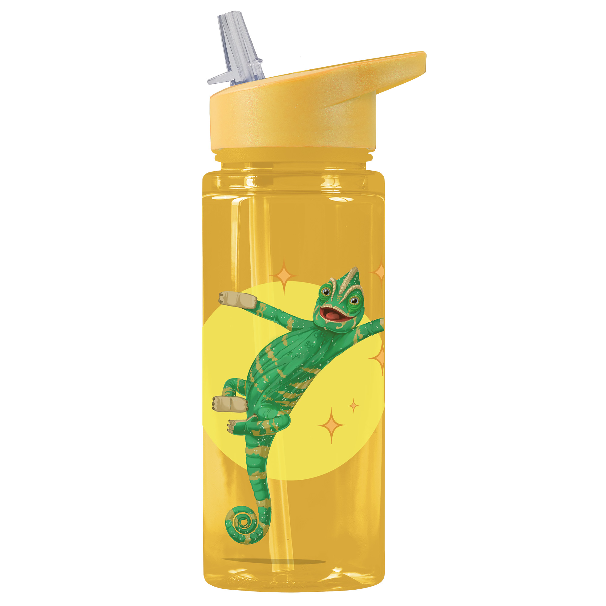 Trinkflasche 500 ml rPET| Gelb, Caspar