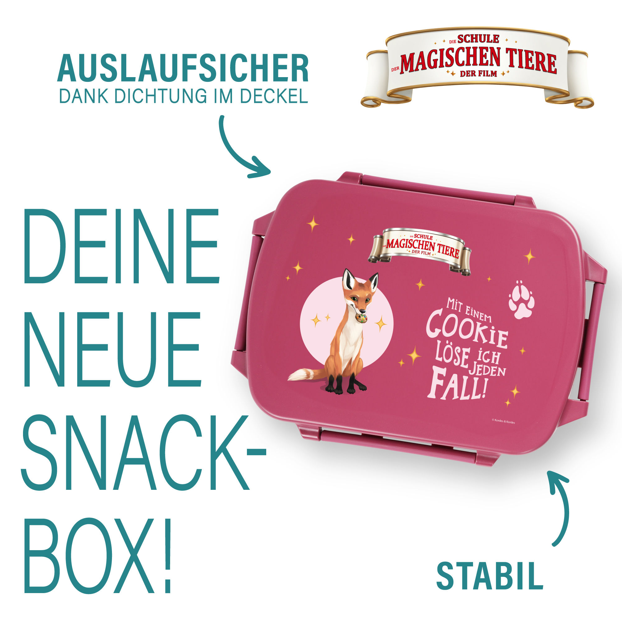 Snackbox, Rabbat, aus rPET - beerenrot| AWAVE®