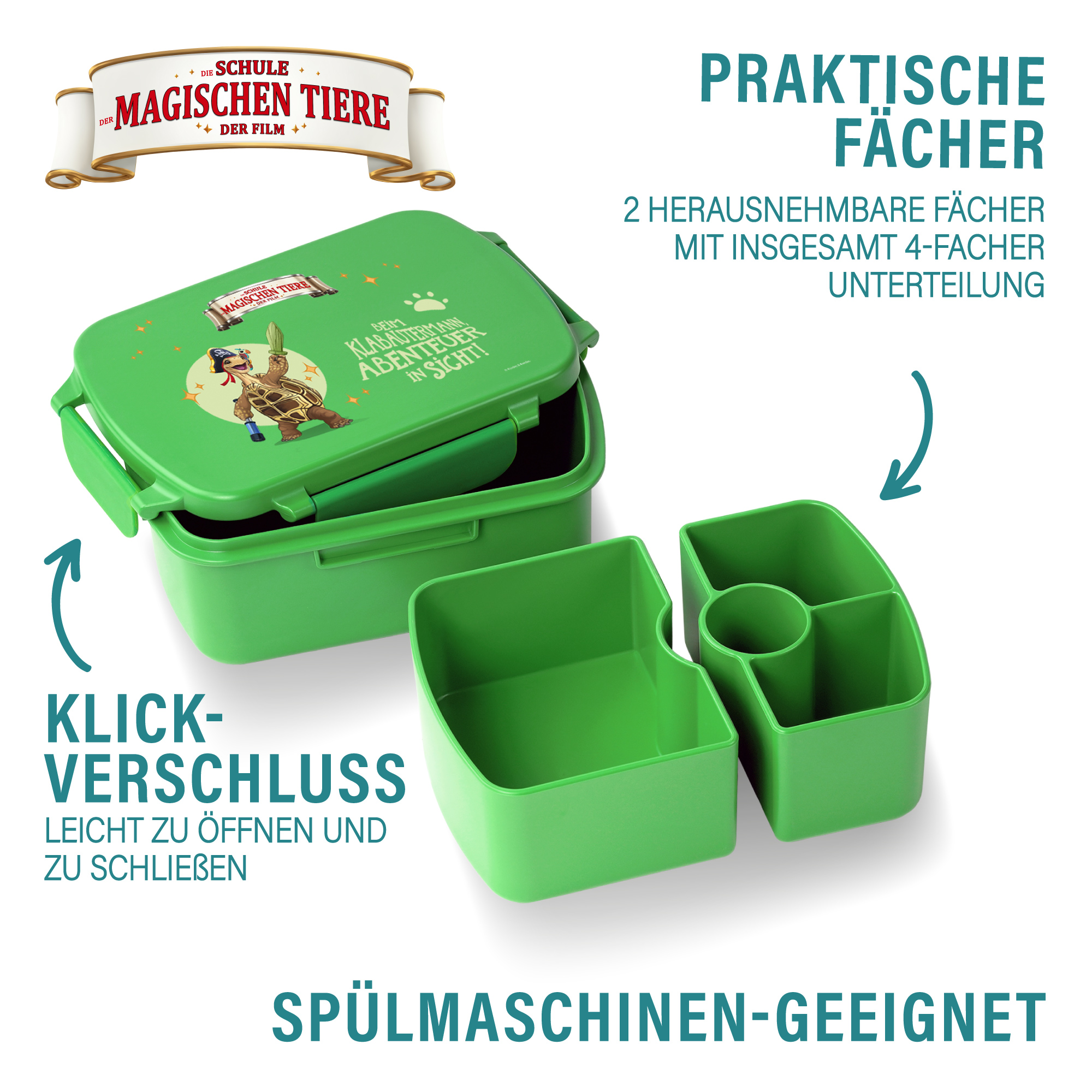 Snackbox, Henrietta, aus rPET - grün | AWAVE®
