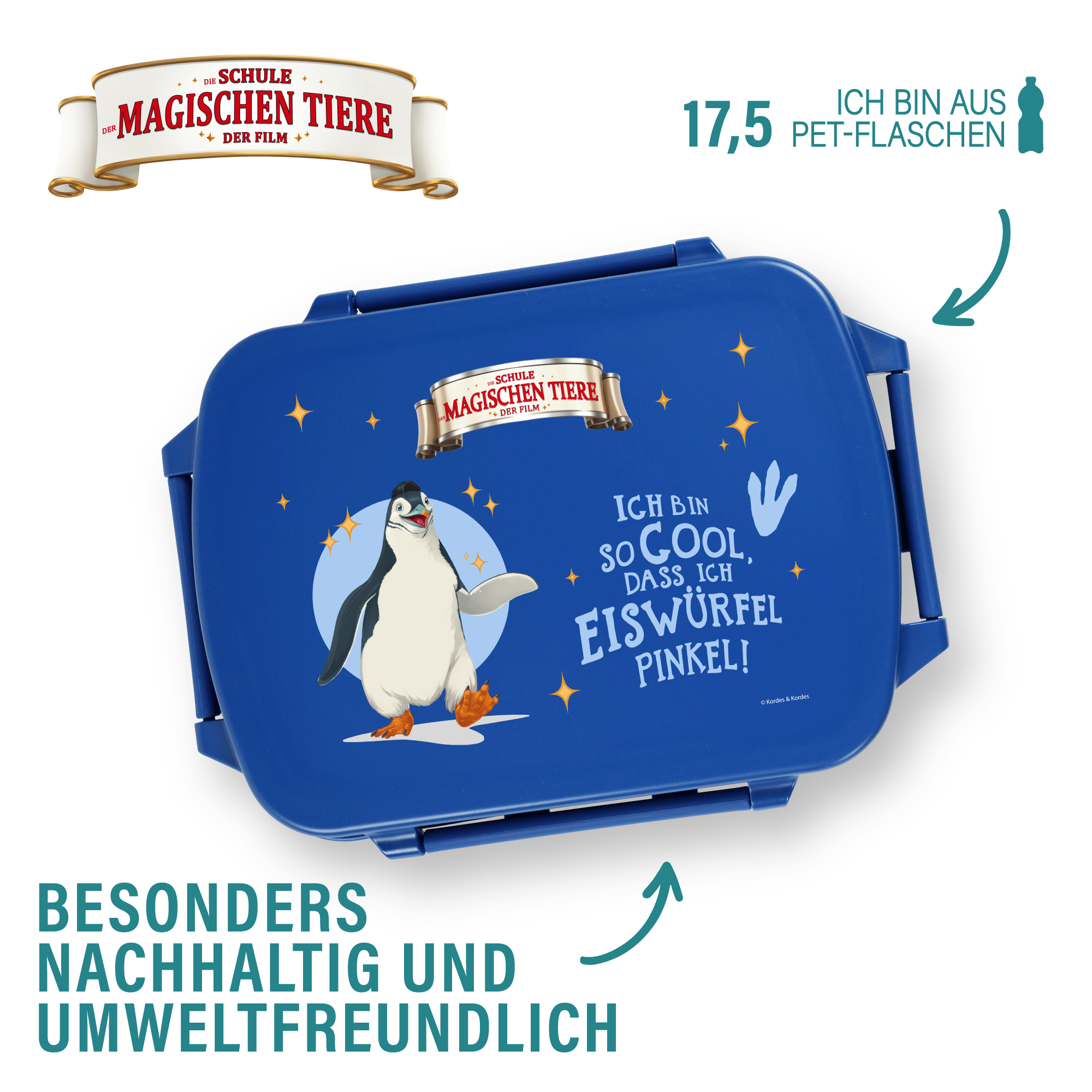 Snackbox, Juri, aus rPET - blau | AWAVE®