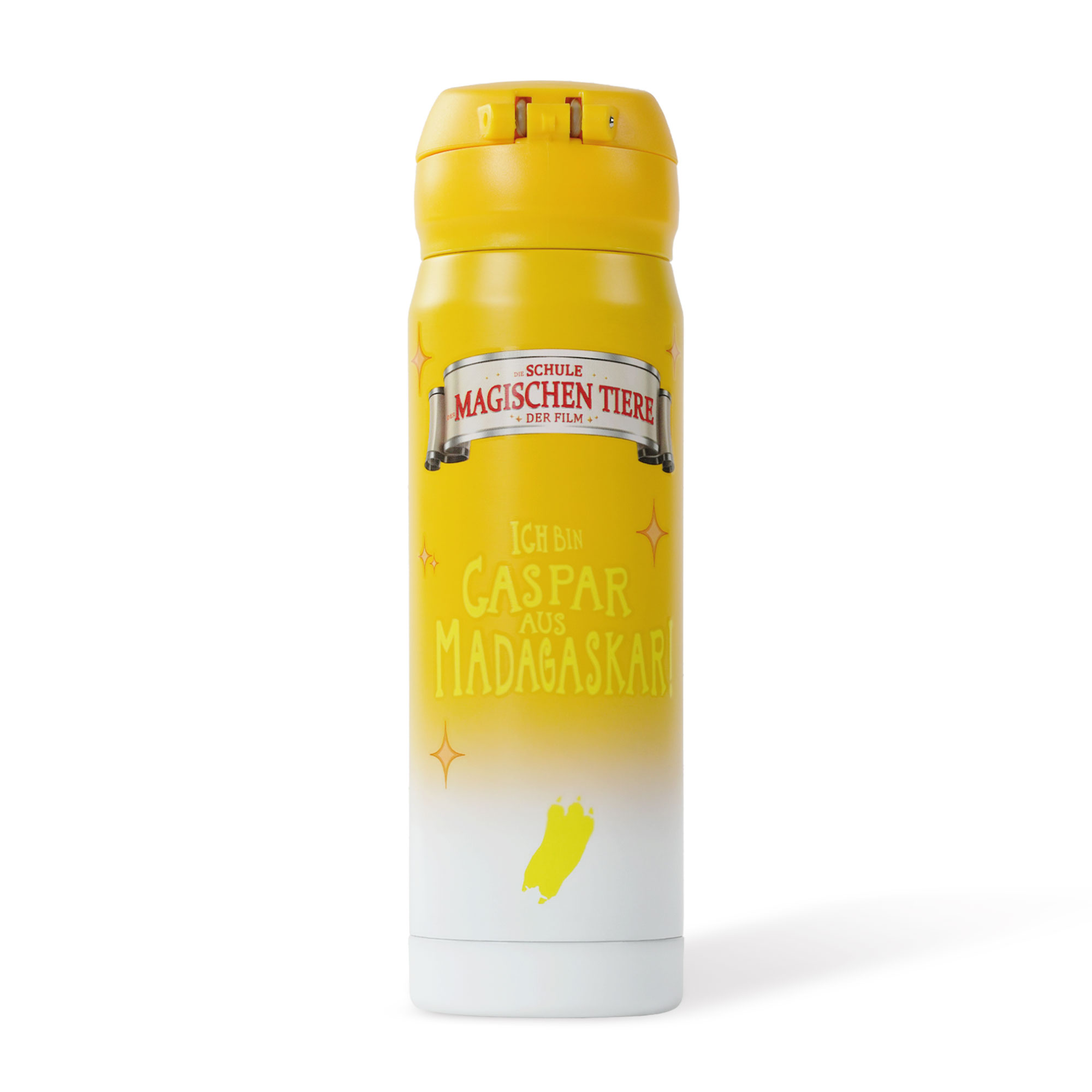 Trinkflasche, Caspar, 380 ml, Edelstahl - gelb | AWAVE®